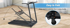 Folding Walking Pad Treadmill 2.5HP Incline Bluetooth