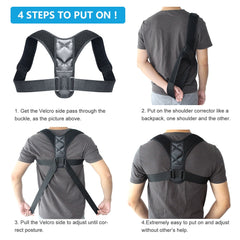 Adjustable Back Posture Corrector Shoulder Lumbar Support