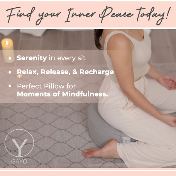 Premium Buckwheat Meditation Cushion for Comfortable Sitting