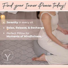 Premium Buckwheat Meditation Cushion for Comfortable Sitting