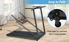 Folding Walking Pad Treadmill 2.5HP Incline Bluetooth