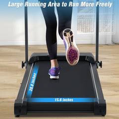 Folding Walking Pad Treadmill 2.5HP Incline Bluetooth