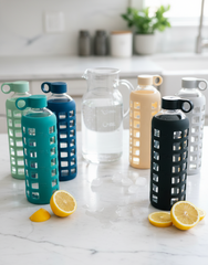 Glass Water Bottles Reusable Drinking Bottles