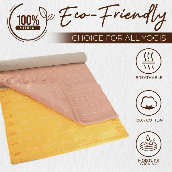 Organic Eco Friendly Cotton Yoga Mat