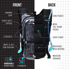 Medium Hydration Pack Backpack Water Storage Outdoor