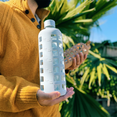 Glass Water Bottles Reusable Drinking Bottles