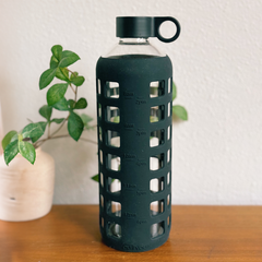 Glass Water Bottles Reusable Drinking Bottles