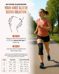 Copper Compression Knee Sleeves 2 Pack Support