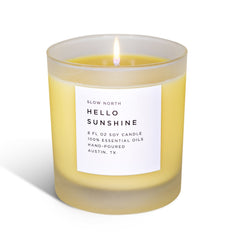 Hello Sunshine Grapefruit Geranium Lime Signature Candle