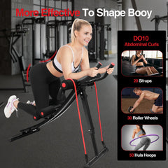 Foldable Ab Machine Core Trainer 440lbs