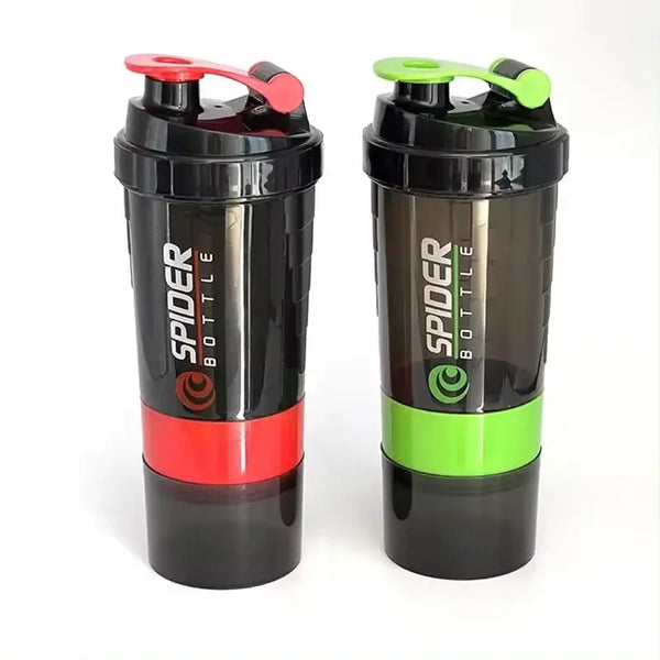 Protein Shaker Bottle 3 Layer Fitness Mixing