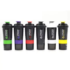 Protein Shaker Bottle 3 Layer Fitness Mixing
