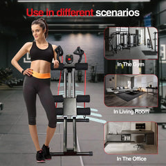 Foldable Ab Machine Core Trainer 440lbs