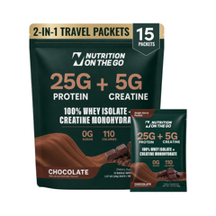2-in-1 Whey Protein Isolate + Creatine Travel Packets