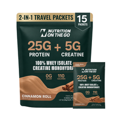 2-in-1 Whey Protein Isolate + Creatine Travel Packets