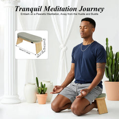 Foldable Kneeling Meditation Bench Portable Support Seat