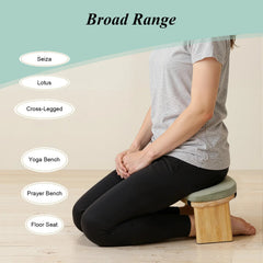 Foldable Kneeling Meditation Bench Portable Support Seat