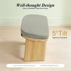 Foldable Kneeling Meditation Bench Portable Support Seat