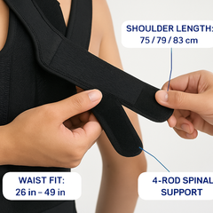 Adjustable Posture Corrector Back Brace Women Men