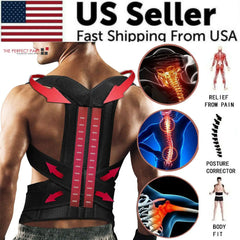 Adjustable Posture Corrector Low Back Shoulder Support